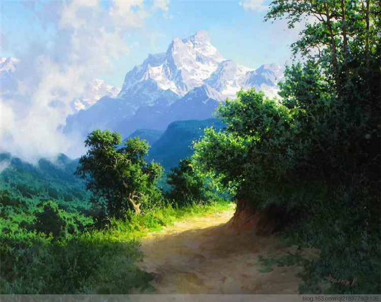 俄残荷罗斯油画风景70幅,俄罗斯画家的油画如诗如画美极了