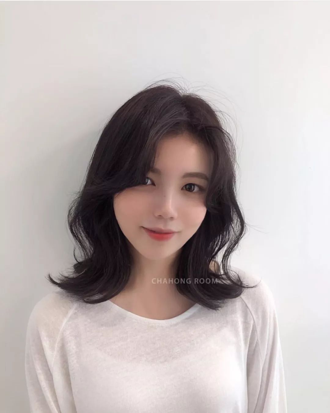 中长发锁骨发烫发中卷,初恋锁骨发中长发烫发