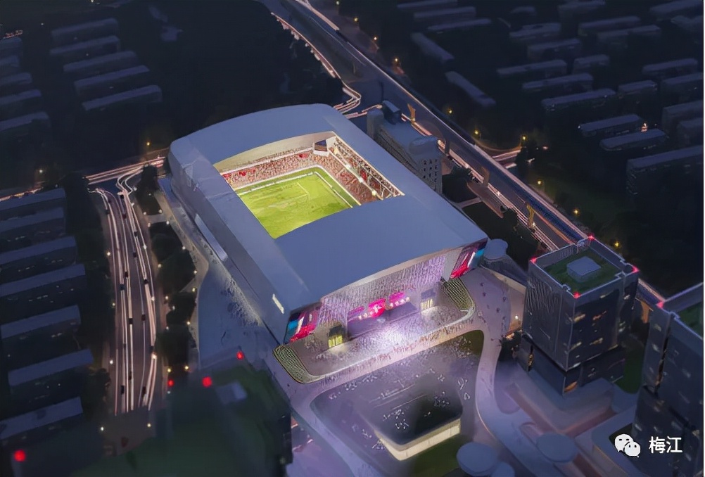 河西俯瞰,河西体育中心广场