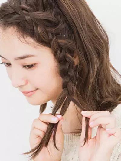杨紫同款竹节辫,杨紫同款短发编发教程