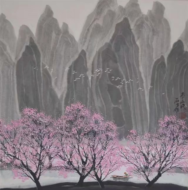 国画风景小品简单又好看,山水风景国画图片大全集