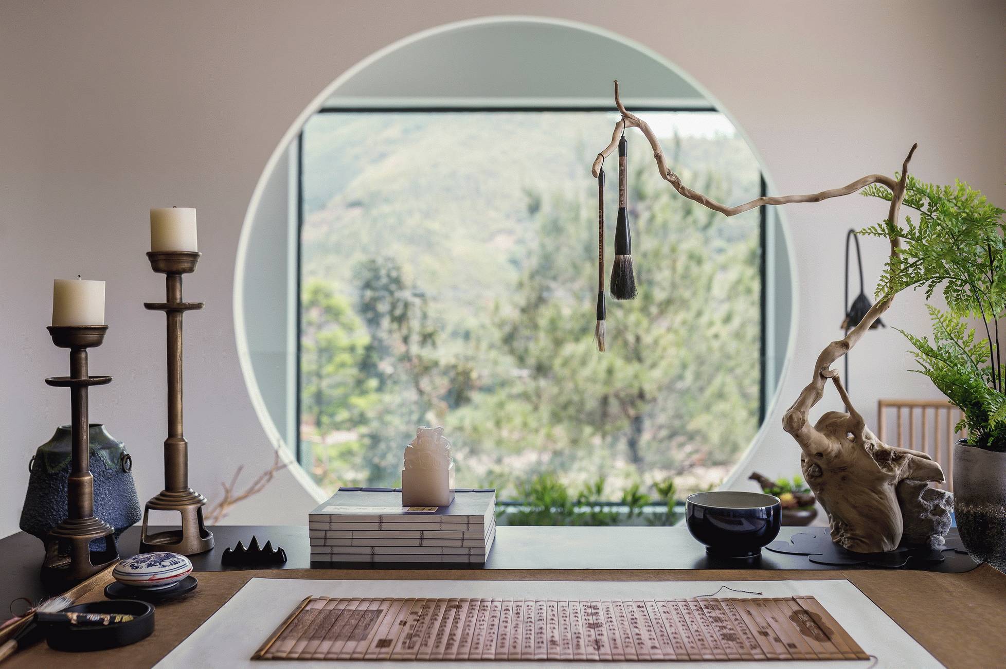 背景墙家装设计现代轻奢风客厅,禅意新中式厨房吊顶效果图