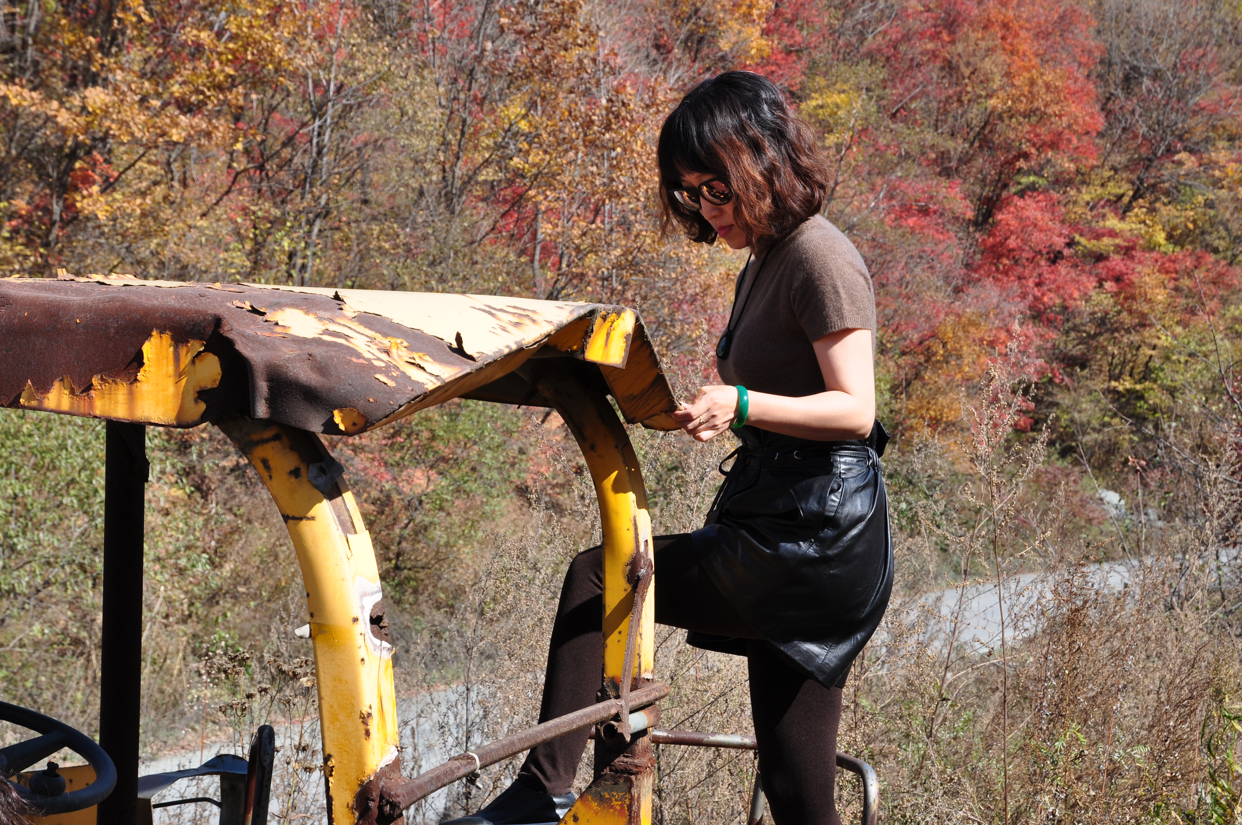 此时的辽宁不进景区照样处处风景，我带5位女同学野山里玩了一天