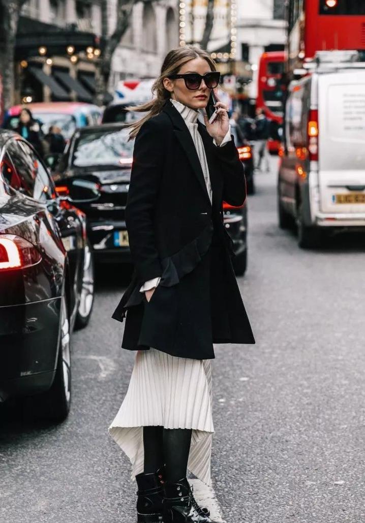 不露腿也好看的穿搭春,秋冬不露腿高个子穿搭