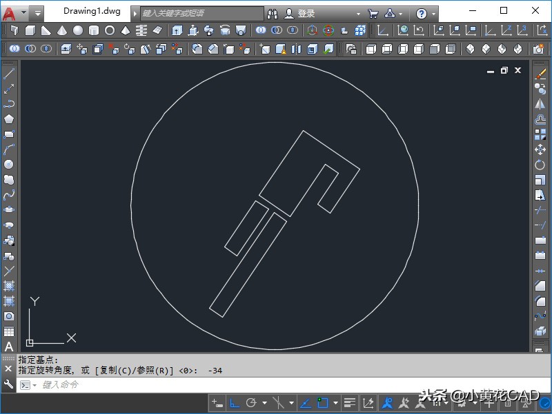 今日份CAD练习题，图解步骤，一个踢足球的我