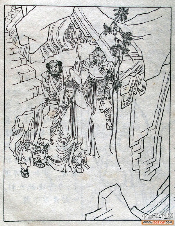 《西游记》之三打白骨精背景图,西游记三打白骨精文字版图文