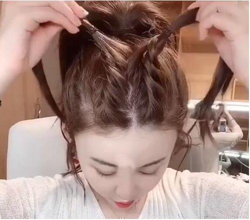 扎丸子头头顶很多碎发怎么办,头发太短碎发太多怎么扎丸子头