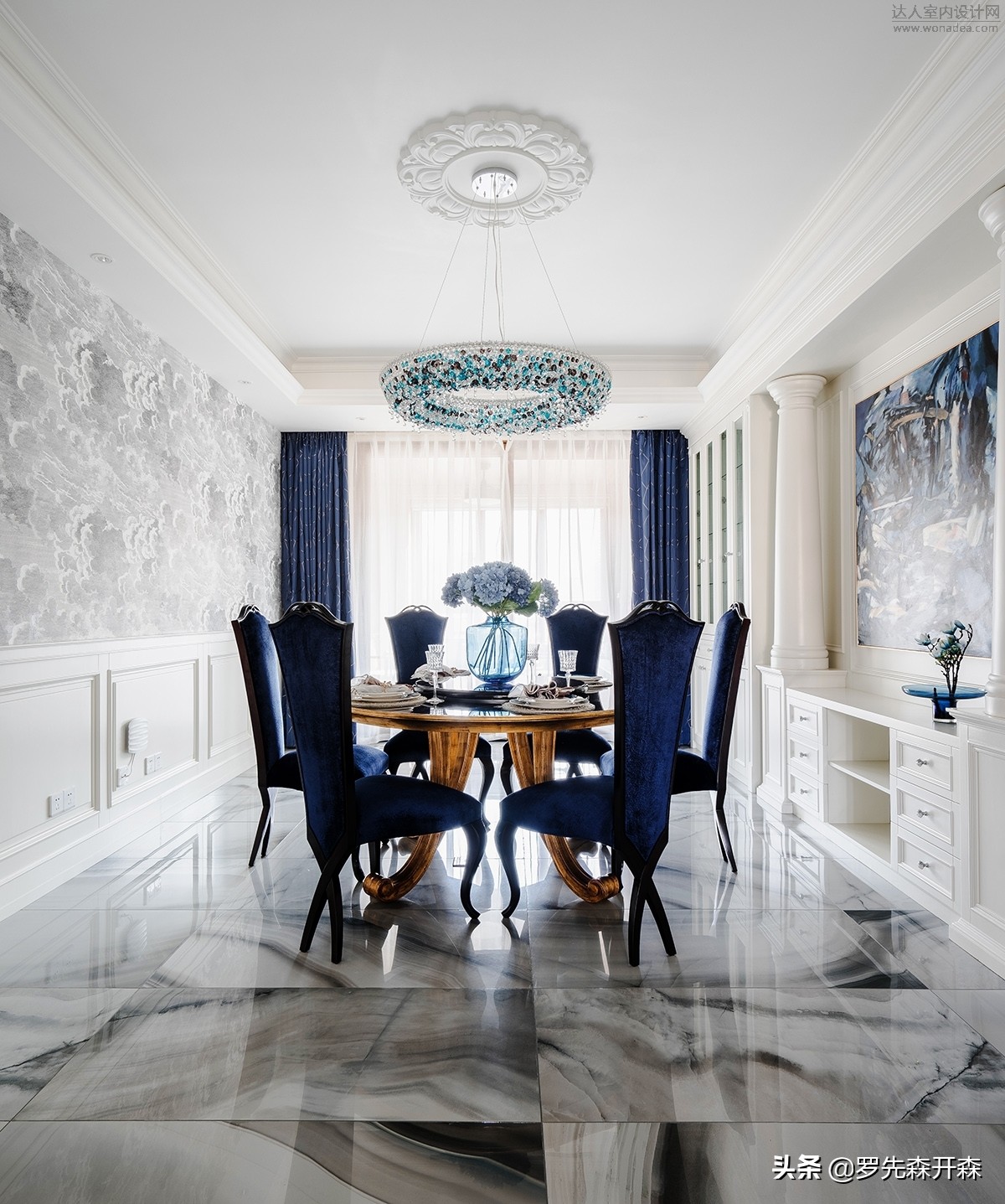 上海127平米轻奢装修效果图,上海140平新中式装修效果图