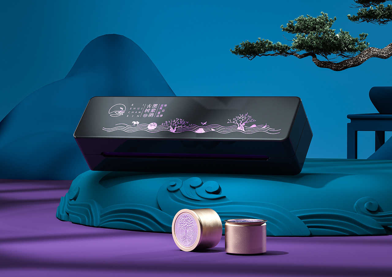 国潮中国风茶叶包装设计,茶叶包装国潮风