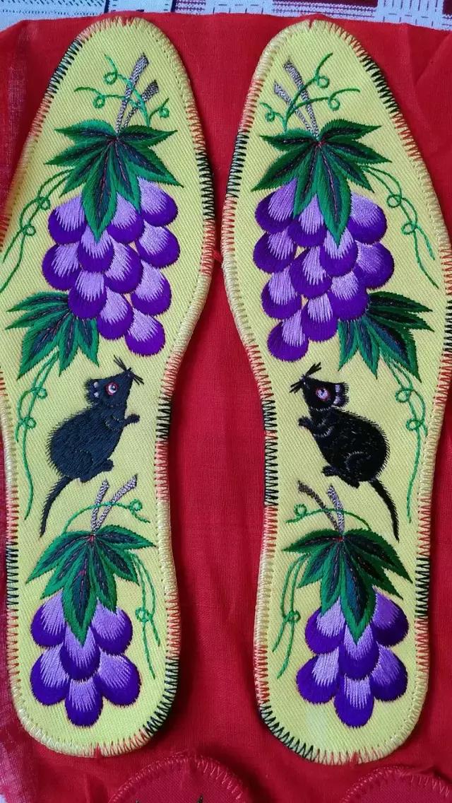 绣花鞋垫100种图案四格绣法,几何鞋垫图案鞋垫绣法