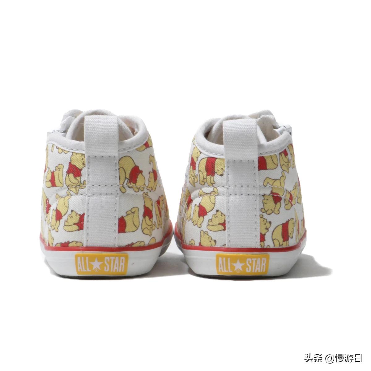 穿上小熊维尼去逛街！日本匡威推出小熊维尼限定婴儿小童帆布鞋