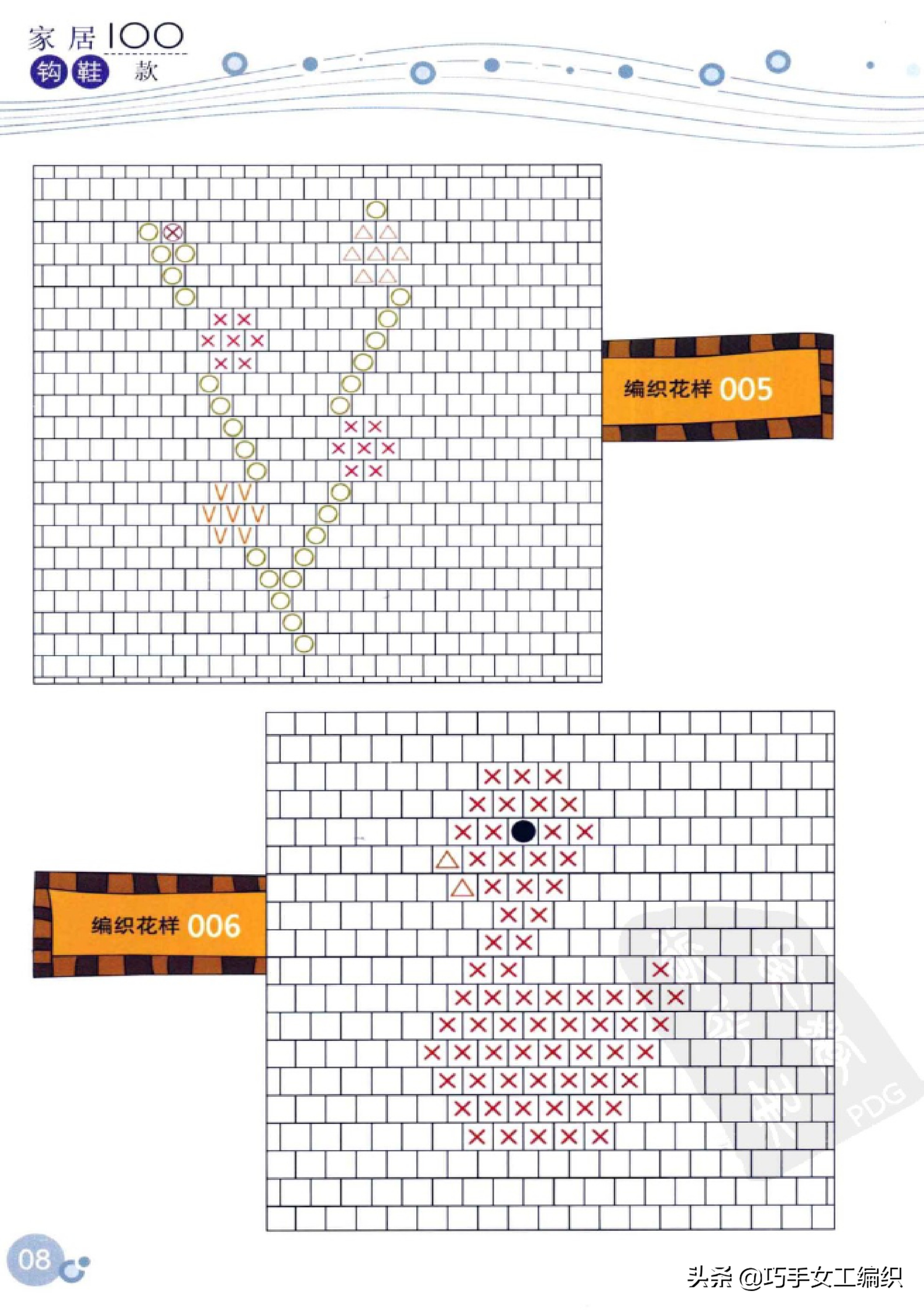 手工钩毛线拖鞋图案大全视频,钩毛线拖鞋苹果图案教程视频