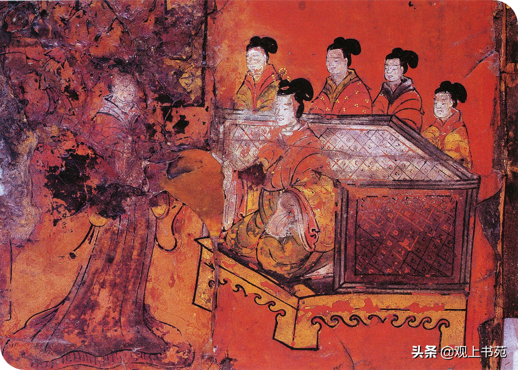 《烈女古贤图》中的男男女女都是谁？画中的书法