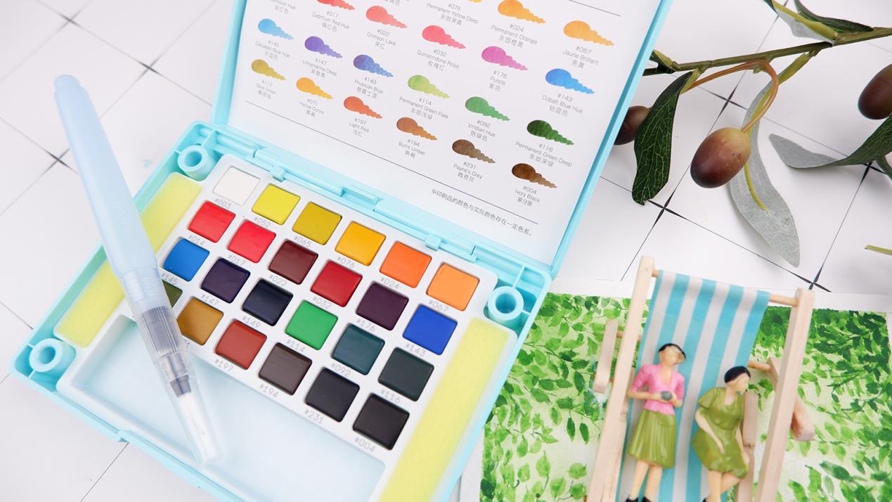 固体的水彩怎么画,怎样的水彩笔最好用