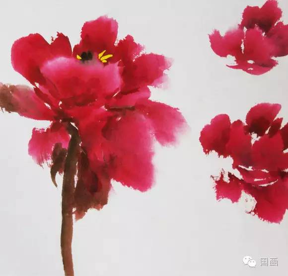 张克申写意牡丹画法教程,邵丹写意牡丹各阶段画法