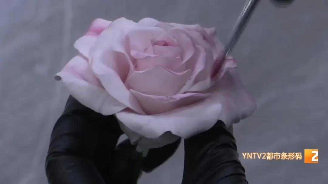 “太惊艳！一枝枝糖花在蛋糕上盛开！”来自昆明饭店的这位西点烹饪大师，牛！