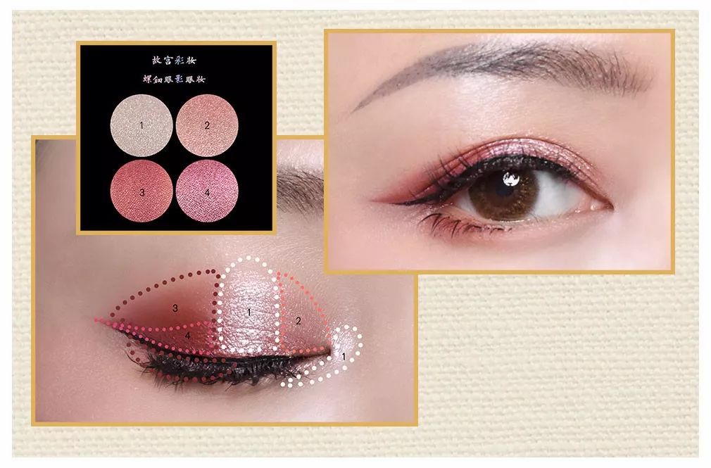 故宫彩妆套装,故宫四合一眼影