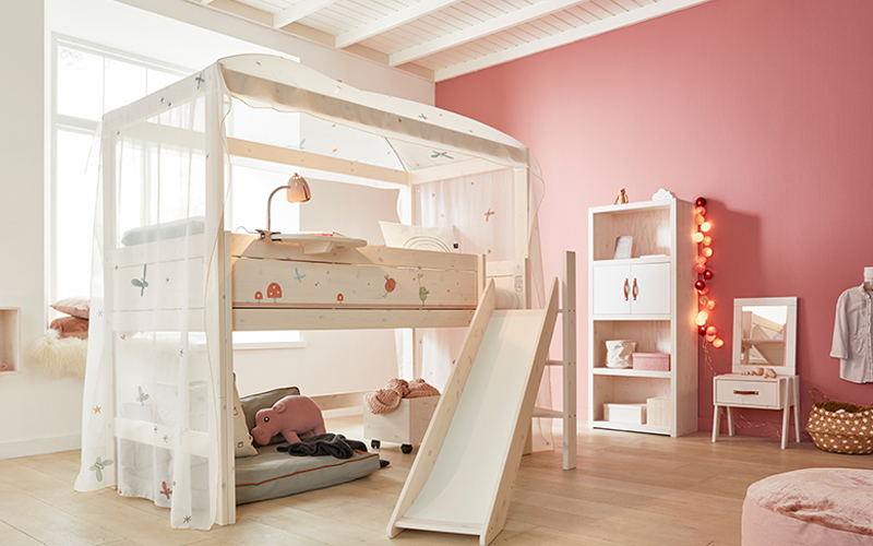 带滑梯的儿童公主床6-12岁,带滑梯的儿童床推荐