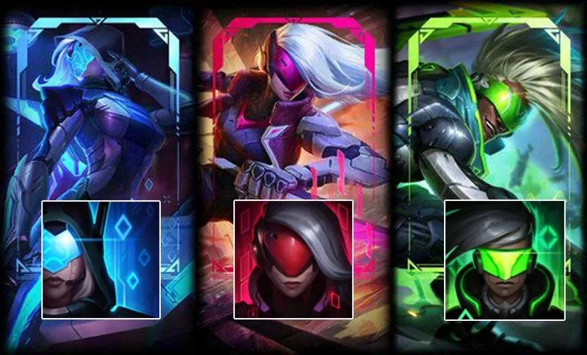 这些皮肤在购买时会有图标赠送，如果没有，记得去找客服