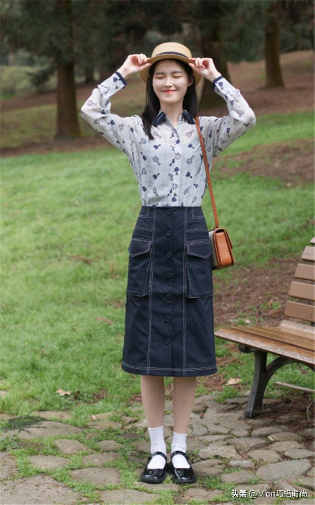 夏天高腰裙遮肚子高级感,高腰包臀修身裙显瘦搭配