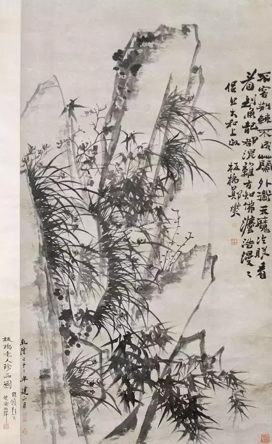 讲解郑板桥兰花画,郑板桥画兰花作品