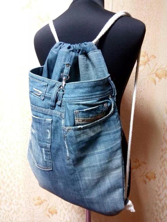 牛仔裤改包包做法大全简单,旧牛仔裤的超实用改造成品