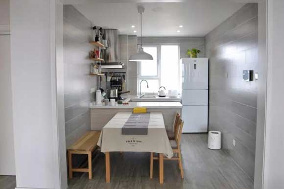 厨房装修效果图大全小户型一字型,8平米厨房餐厅装修效果图大全