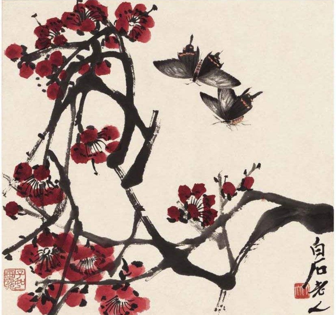 大师齐白石的一生的美术作品集,一代宗师齐白石珍贵作画记录