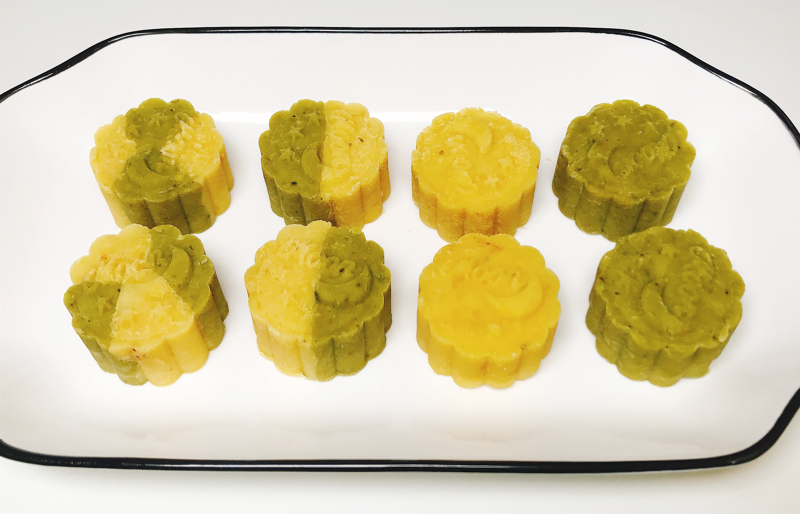 四种高颜值的绿豆糕做法,软式绿豆糕正宗做法