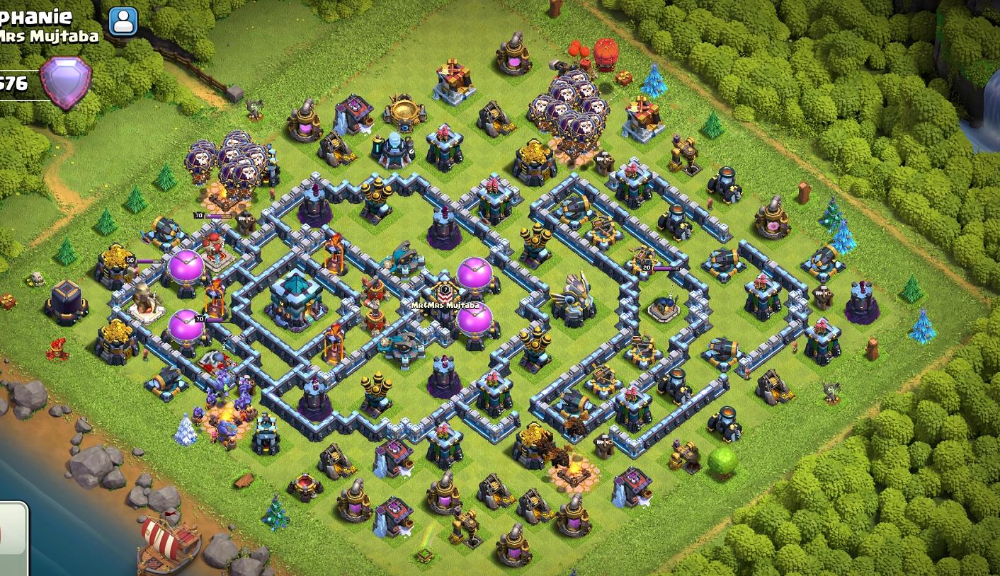 部落冲突四本所有资源阵容,部落冲突守资源的阵容