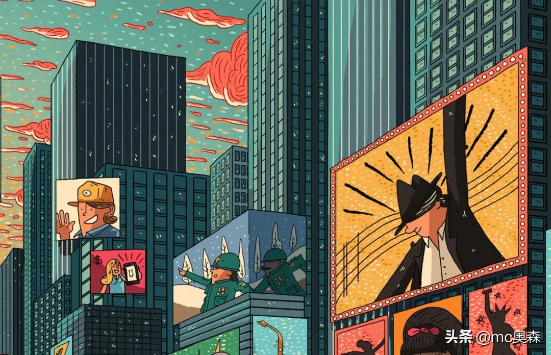 简单又能让人眼前一亮的插画配色,一组很有视觉震撼力的插画作品