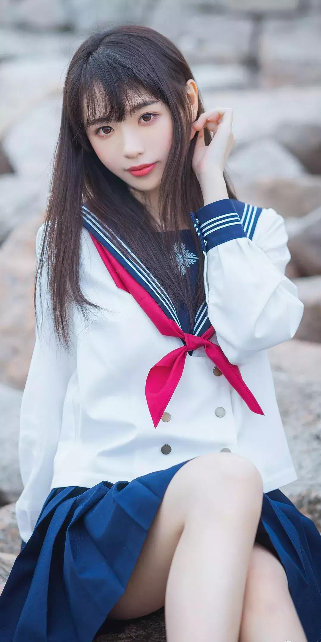 多人黑色jk制服照片壁纸,jk制服女生壁纸高清