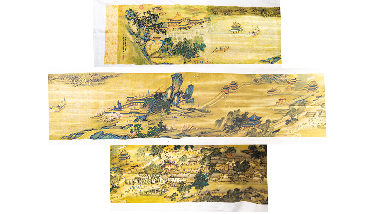 纯手工绣的清明上河图十字绣,36米清明上河图十字绣价值