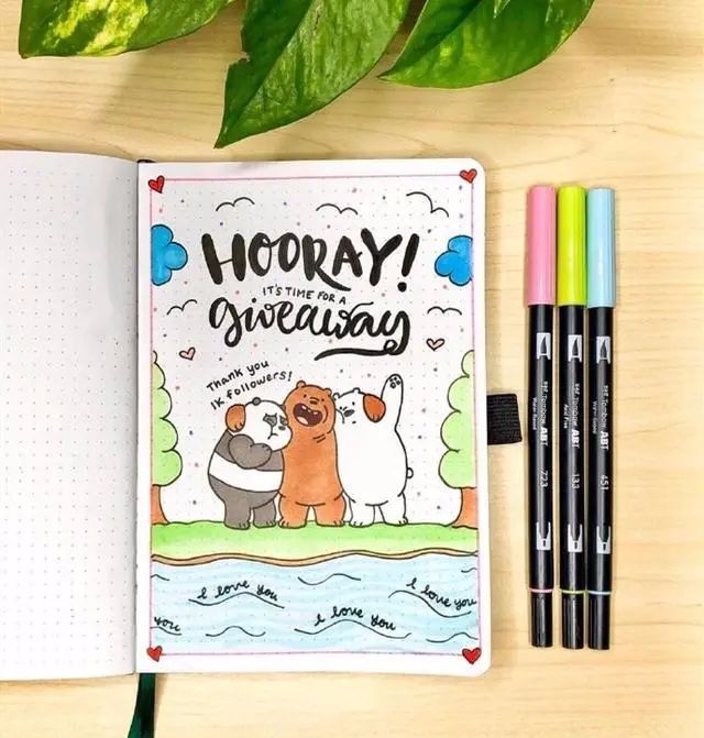 手帐边框教程简笔画,少女心手账本边框简笔画