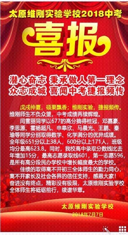 从中考喜报看不一样的太原初中（二）
