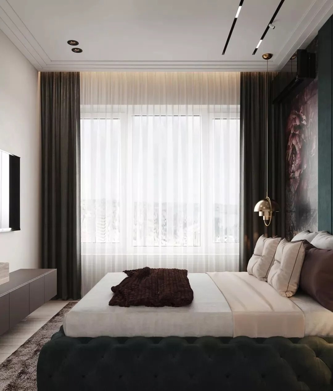 餐厅轻奢风格设计,意式轻奢风餐厅效果图