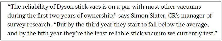 戴森吸尘器价格和评测,戴森吸尘器走下神坛