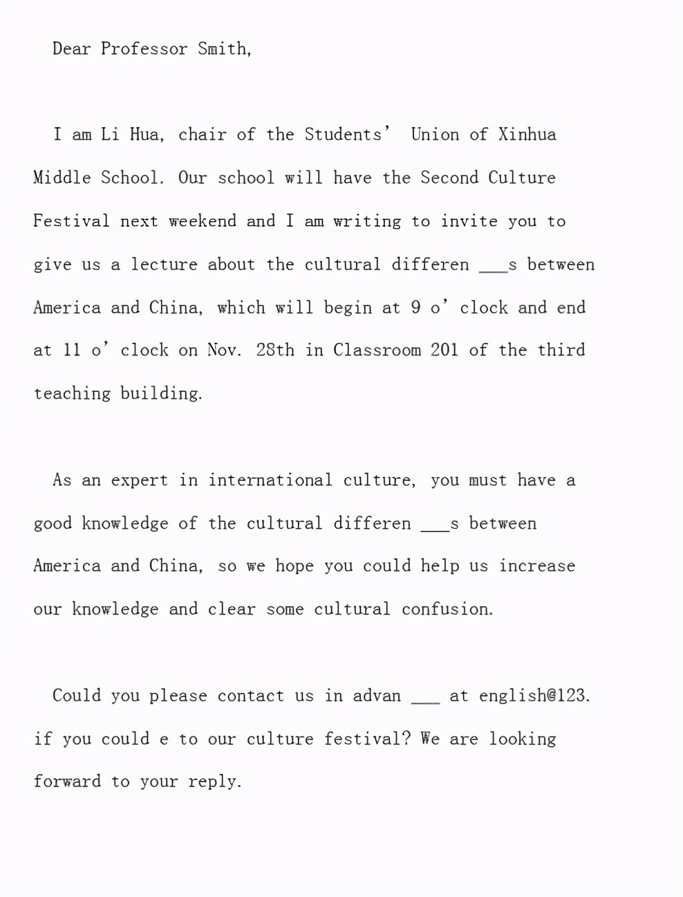 英语应用文写作万能模板,英语高考应用文模板高级