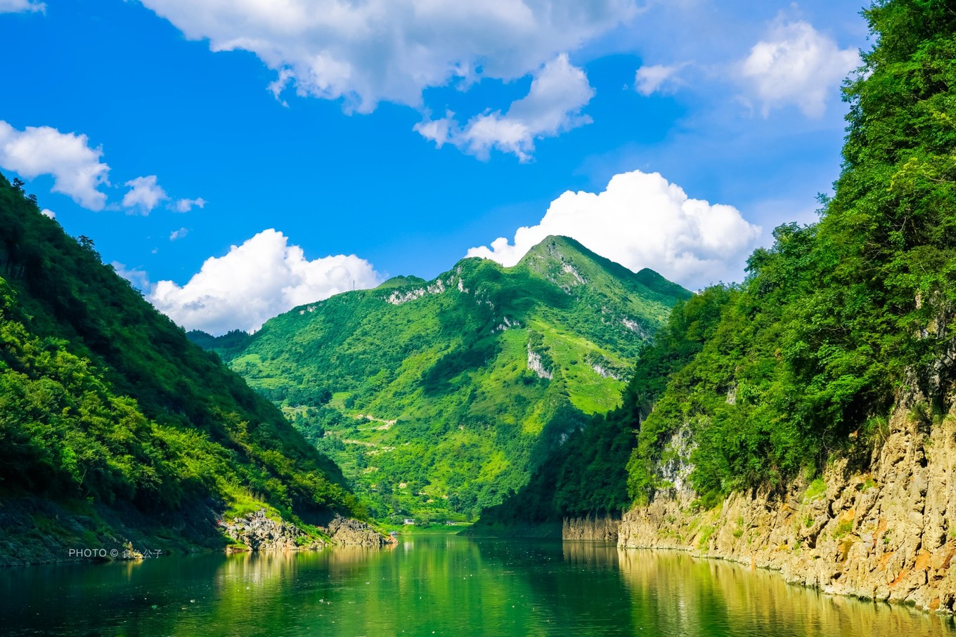 贵州乌江源百里画廊风景观景台,贵阳百里画廊