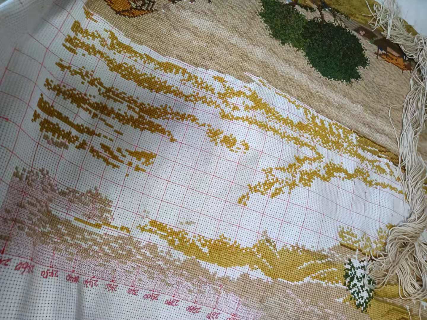 清明上河图十字绣勾边教程,100万清明上河图十字绣