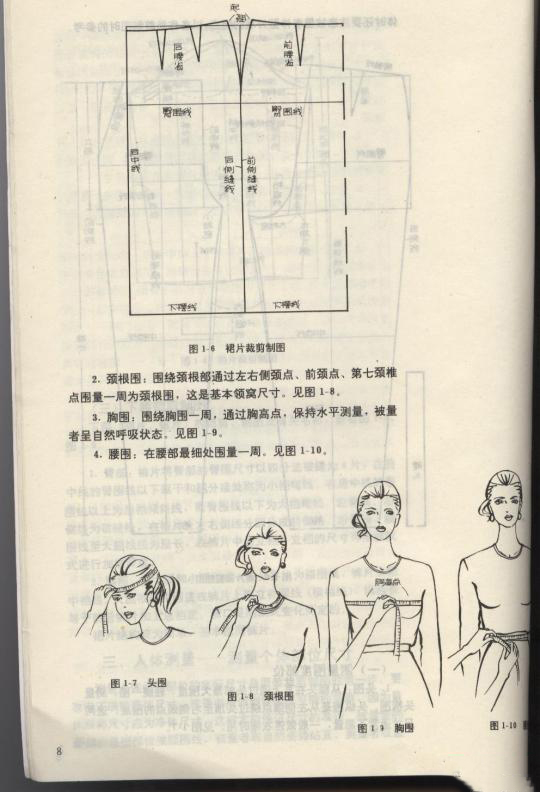 a字半身裙子的裁剪图及制作方法,前面裙子后面裤子裁剪图解