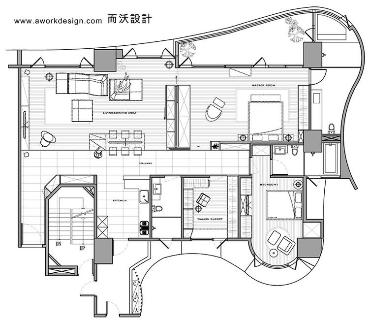 看看老外怎么做空间设计，平面方案及模块