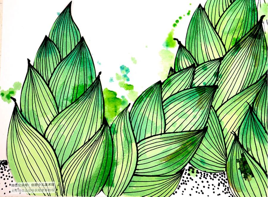 雨后春笋儿童画图片,儿童画春天春笋