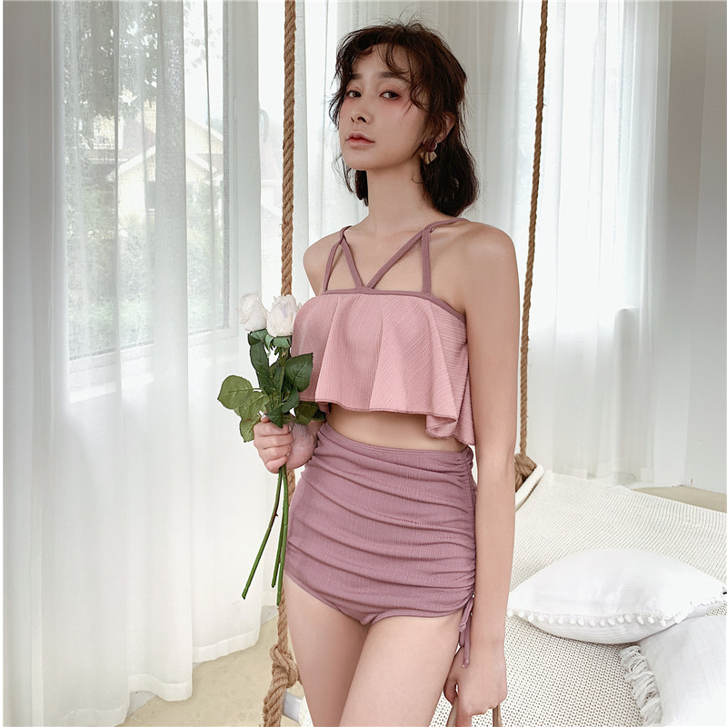 海滩泳衣清爽又时髦,海边度假必备沙滩裙泳衣