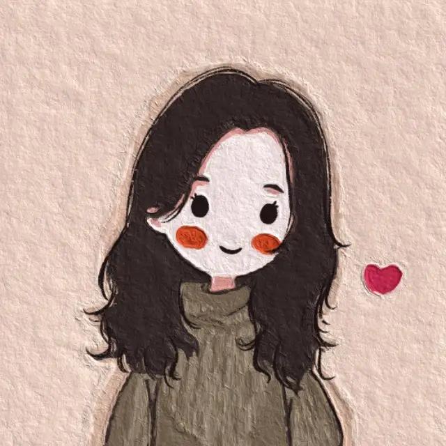 油画卡通头像男,微信头像女卡通呆萌动画