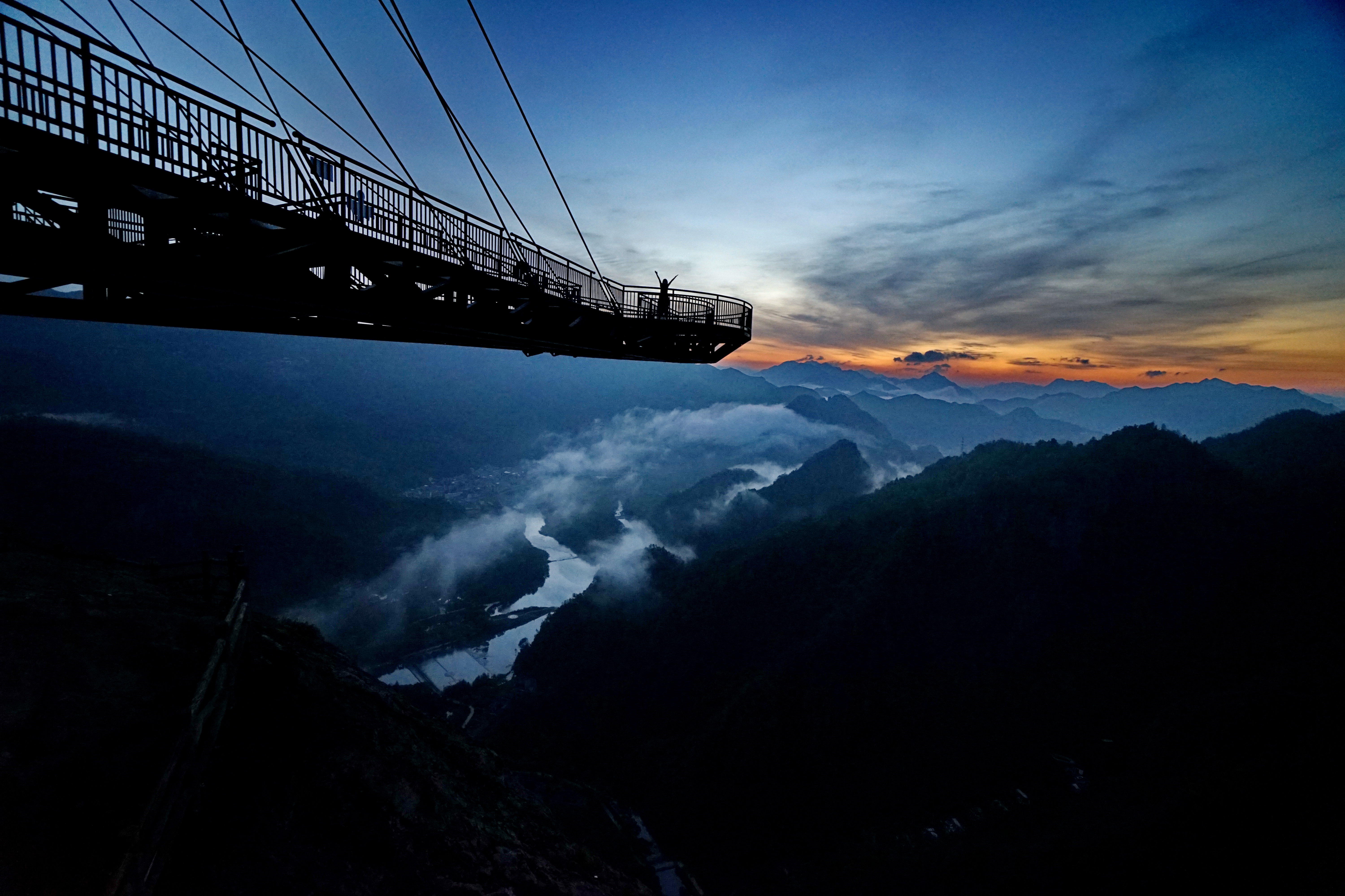 在温州日出最佳观景台，坐看楠溪江美轮美奂的视觉盛宴