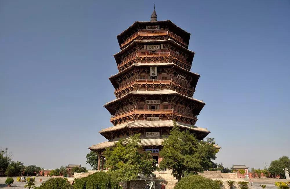 应县木塔屹立千年不倒的秘密,应县木塔无钉无铆屹立千年