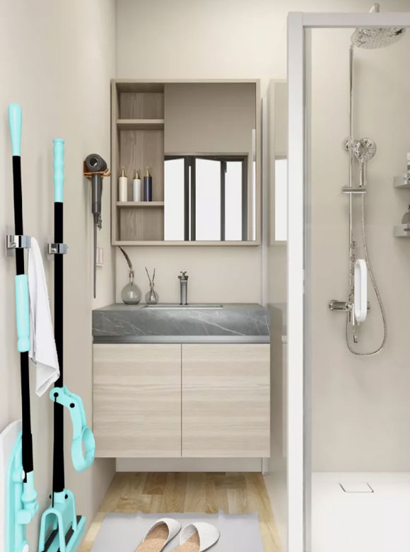 四平方卫生间设计干湿分离最便宜,小的干湿分离卫生间设计