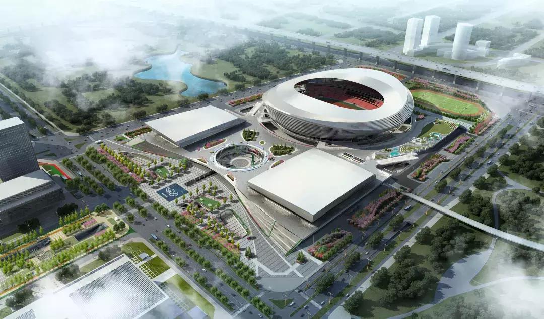 郑州市中原区奥林匹克体育馆,郑州奥林匹克体育中心外观