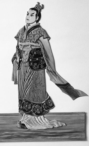 曹植书画作品欣赏,曹植画赞班婕妤